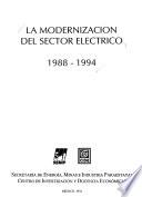 La modernización del sector eléctrico, 1988-1994