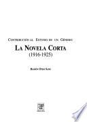 La novela corta (1916-1925)