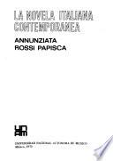 La novela italiana contemporanea