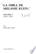 La obra de Melanie Klein: 1919-1932