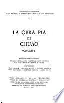La obra pía de Chuao, 1568-1825