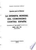 La ofensiva mundial del comunismo contra España