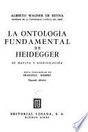 La ontología fundamental de Heidegger
