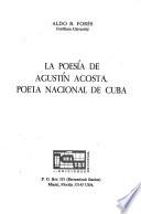 La poesía de Agustín Acosta, poeta nacional de Cuba