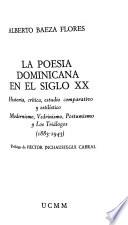 La poesia dominicana en el siglo XX