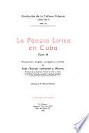La poesía lírica en Cuba ...