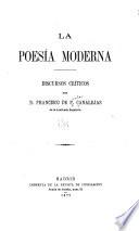 La poesía moderna