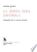 La poesía pura española
