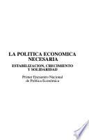 La política económica necesaria