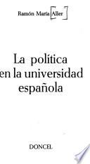La política en la universidad española