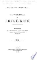 La provincia de Entre-Rios