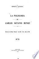 La psicologia de Carlos Octavio Bunge