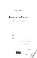 La razón de Europa