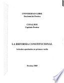 La Reforma de la Constitución política de Colombia