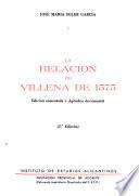 La relación de Villena de 1575