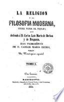 La Religión y la filosofía moderna, 1