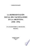 La representación social del nacionalismo en la Argentina (1930-1976)