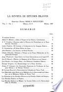La Revista de estudios eslavos