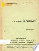 La Revolucion Verde y el Desarrollo Rural Latinoamericano