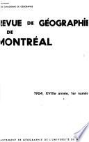La Revue de géographie de Montréal