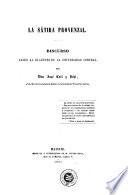 La Sátira provenzal