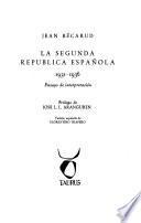 La segunda república española, 1931-1936