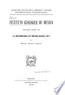 La seismología en México hasta 1917