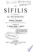 La sífilis en sus relaciones con el matrimonio