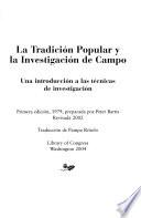 La tradicion popular y la investigacion de campo