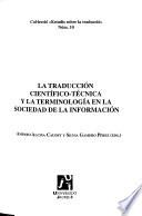 La traducción científico-técnica y la terminología en la sociedad de la información
