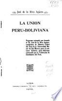 La union Peru-Boliviana