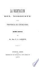 La vegetacion del nordeste de la provincia de entre-rios