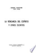 La venganza del espíritu y ortos escritos