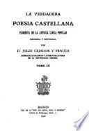 La verdadera poesía castellana: Floresta de la artigua lírica popular