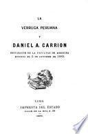 La Verruga peruana y Daniel A. Carrión