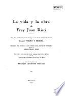La vida y la obra de fray Juan Ricci