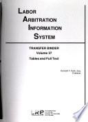 Labor Arbitration Information System