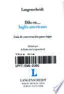 Langenscheidt Dilo en ... Inglés Americano