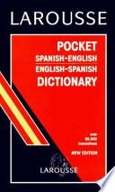Larousse Pocket Diccionario Español-inglés, Inglés-español