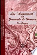 Las anotaciones de Fernando de Herrera