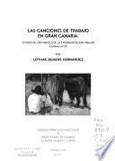 Las canciones de trabajo en Gran Canaria
