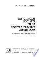 Las ciencias sociales en la escuela primaria venezolana