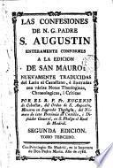 Las Confesiones de N. G. Padre San Agustín enteramente conformes a la edición de San Mauro ..., 3