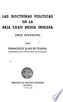 Las doctrinas políticas en la baja edad media inglesa