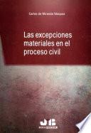 Las excepciones materiales en el proceso civil