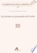 Las formas no personales del verbo