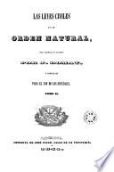 Las leyas civiles en su orden natural obra escrita en francés, 2