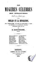 Las mugeres célebres en francia desde 1789 hasta 1795