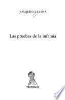 Las pruebas de la infamia