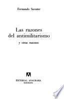 Las razones del antimilitarismo